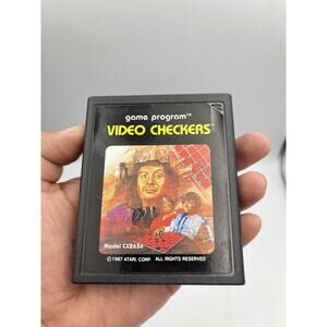 Atari 2600: Video Checkers Cartridge - Tested & WORKS